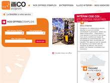 Tablet Screenshot of illico-interim.fr